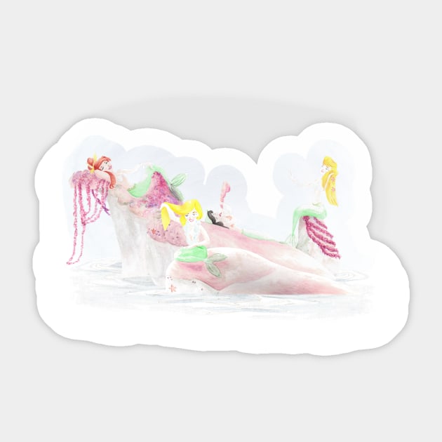 Mermaids 1 Sticker by littlemoondance